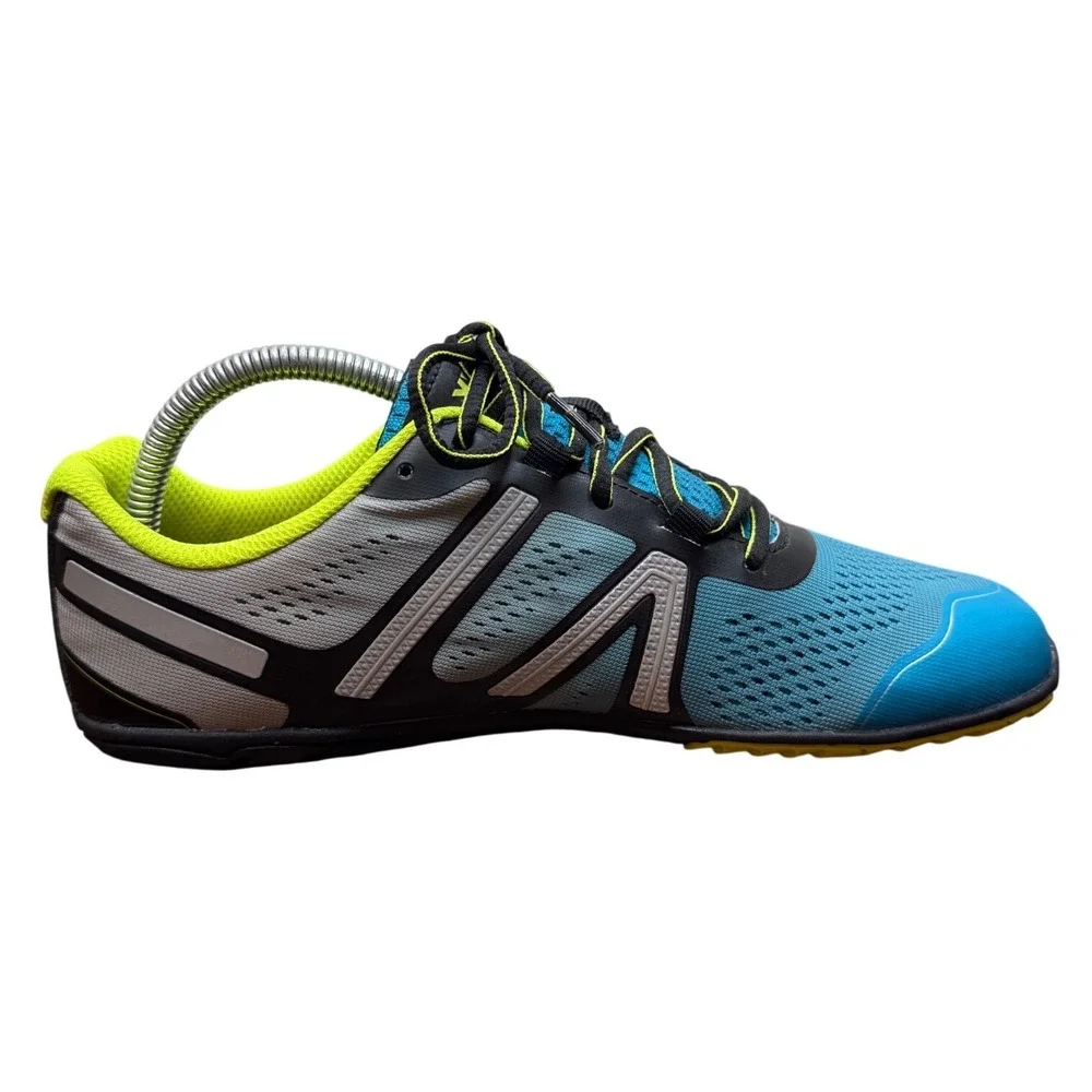 Xero Shoes HFS Mens 8 Blue Black Neon Minimalist Barefoot Road Running Sneakers